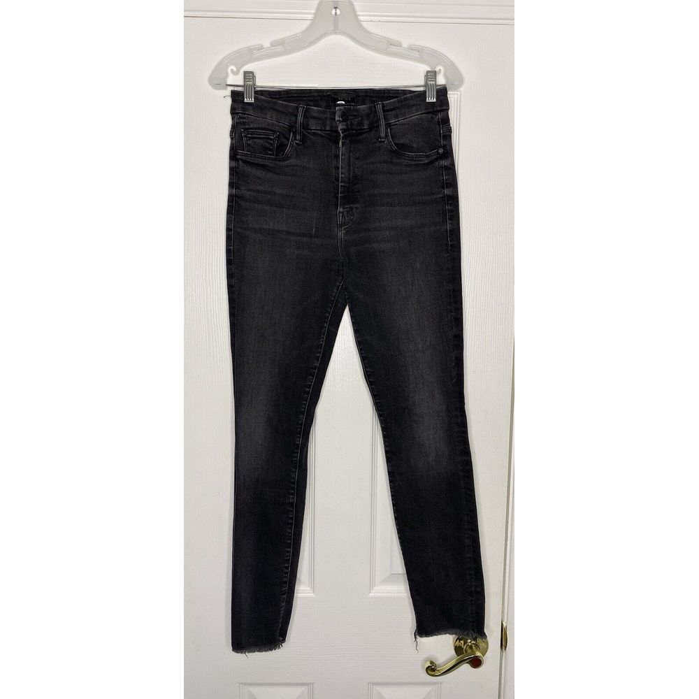 Mother Women's High Waisted Looker Ankle Fray Night Hawk 27